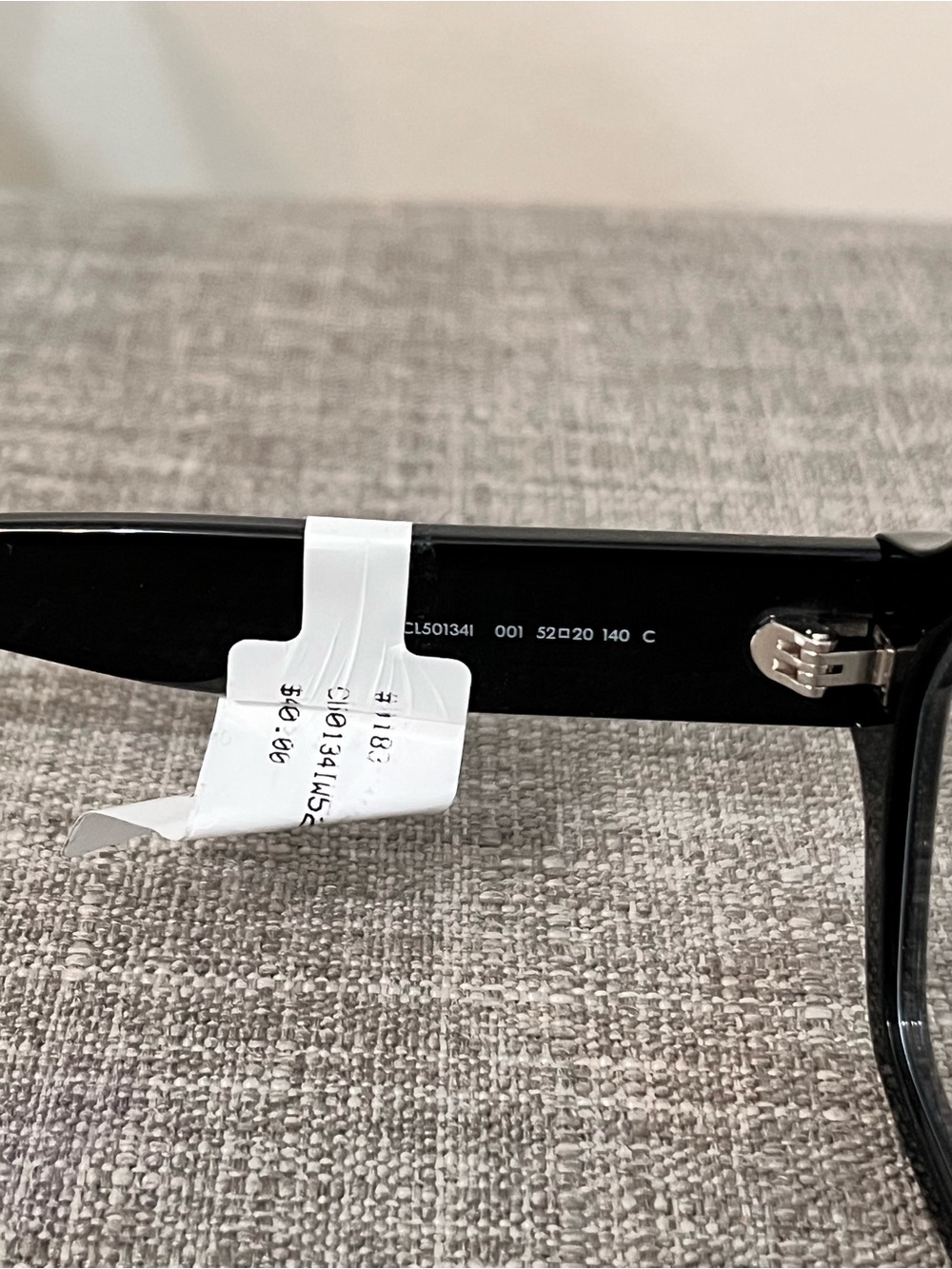 Celine Black Geometric Oversized Acetate Glasses - Picture 5 of 6